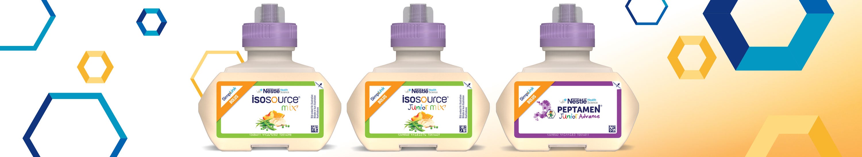 Isosource® og Peptamen® produktbanner